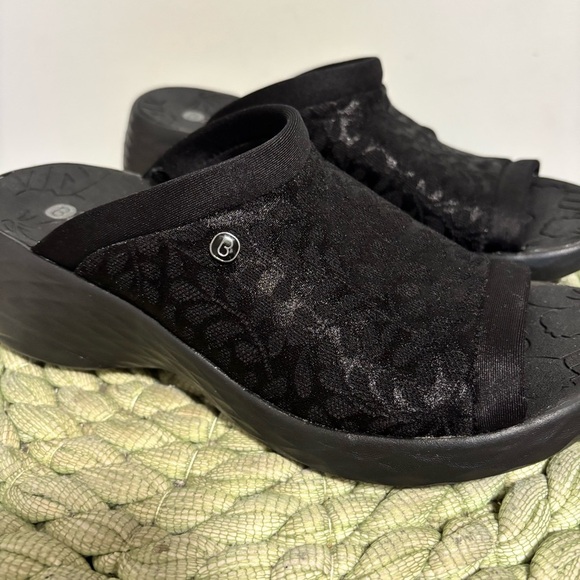 Bzees Black Jubilee Stretch Slide Comfort Arch Support Walking Sandals NWOB - Picture 7 of 12